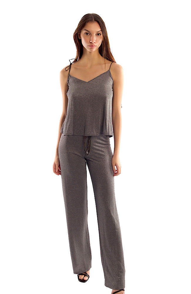 MILA PANT IN SILVER