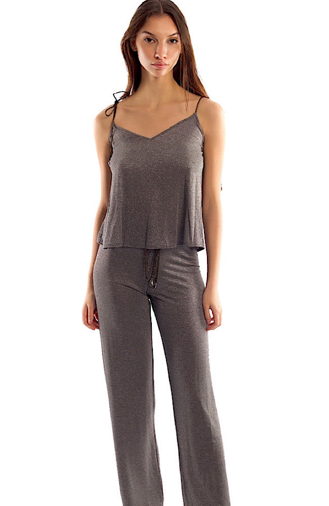 MILA PANT IN SILVER