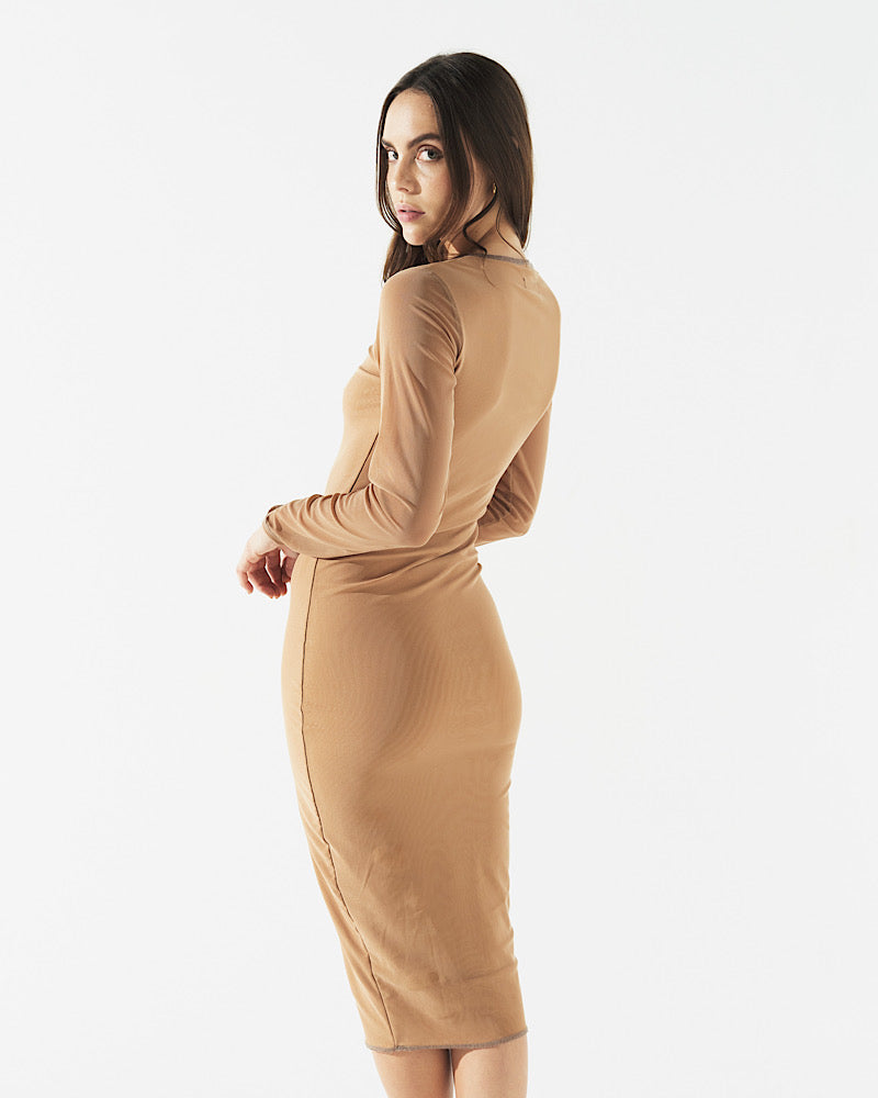 PEARL DRESS IN SAND